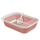 thumbnail image 1 of Caja de arena plegable para gatos, impermeable, de viaje, con entrada baja y pedal antisalpicaduras para gatos de todos los tamaños., 1 of 6