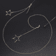 thumbnail image 2 of Cadena para gafas hecha a mano con colgante de cinco estrellas de plata y cuerda de metal antideslizante popular, 2 of 5