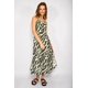 thumbnail image 2 of Vestido Largo Estampado Josefa Verde verde S, 2 of 5