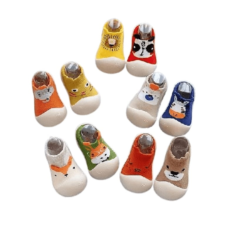 Genérico - Calcetin Bebe Sin Deslizamiento Primeros Pasos Suave Rondon