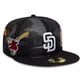 thumbnail image 3 of Jockey Gorra New Era 59Fifty San Diego Padres Aop Mesh Negro, 3 of 5