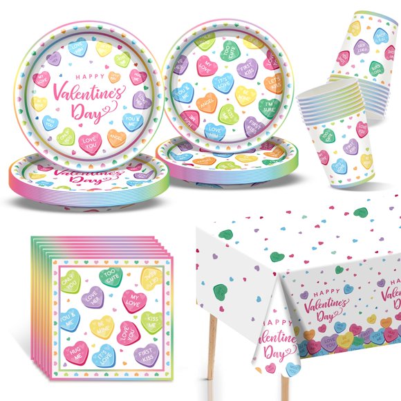 Set De Decoración Para Fiesta De San Valentín Para 24 Invitados