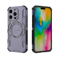 Funda Foxdock Para Iphone 16 Pro , Magnética, Resistente A Golpes, Con Soporte, Unisex, Carga Inalámbrica