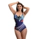 thumbnail image 1 of Traje De Baño Entero Mujer Estampado Una Pieza Diseño Hojas 8332, 1 of 2