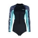 thumbnail image 1 of Traje De Neopreno Corto Para Mujer Traje De Ba?o De Playa Con Cremallera Frontal Resistente Al Agua Azul XS, 1 of 5