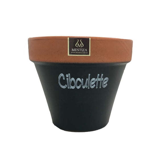 Maceta Kony 19cm Pizarra Ciboulette