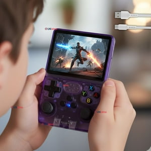 Utilisimo - Pantalla Ips Retro Gaming Portátil R36S 64Gb Consola Recargable Usb