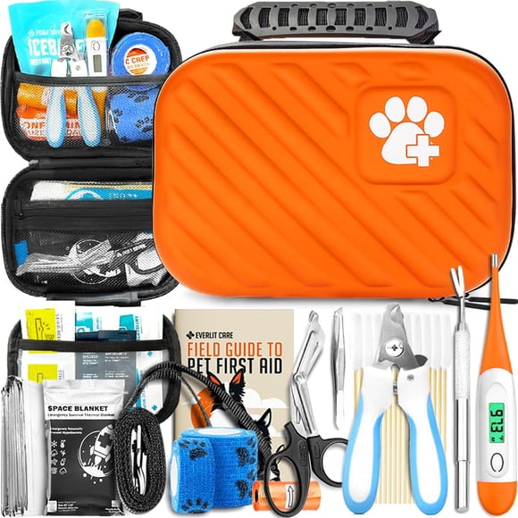Botiquín de primeros auxilios EVERLIT Pet Medic, 95 unidades, para perros y gatos