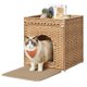 thumbnail image 1 of Recinto para Caja de Arena para Gatos Feandrea de Ratán Boho 49x49x47 cm, 1 of 6