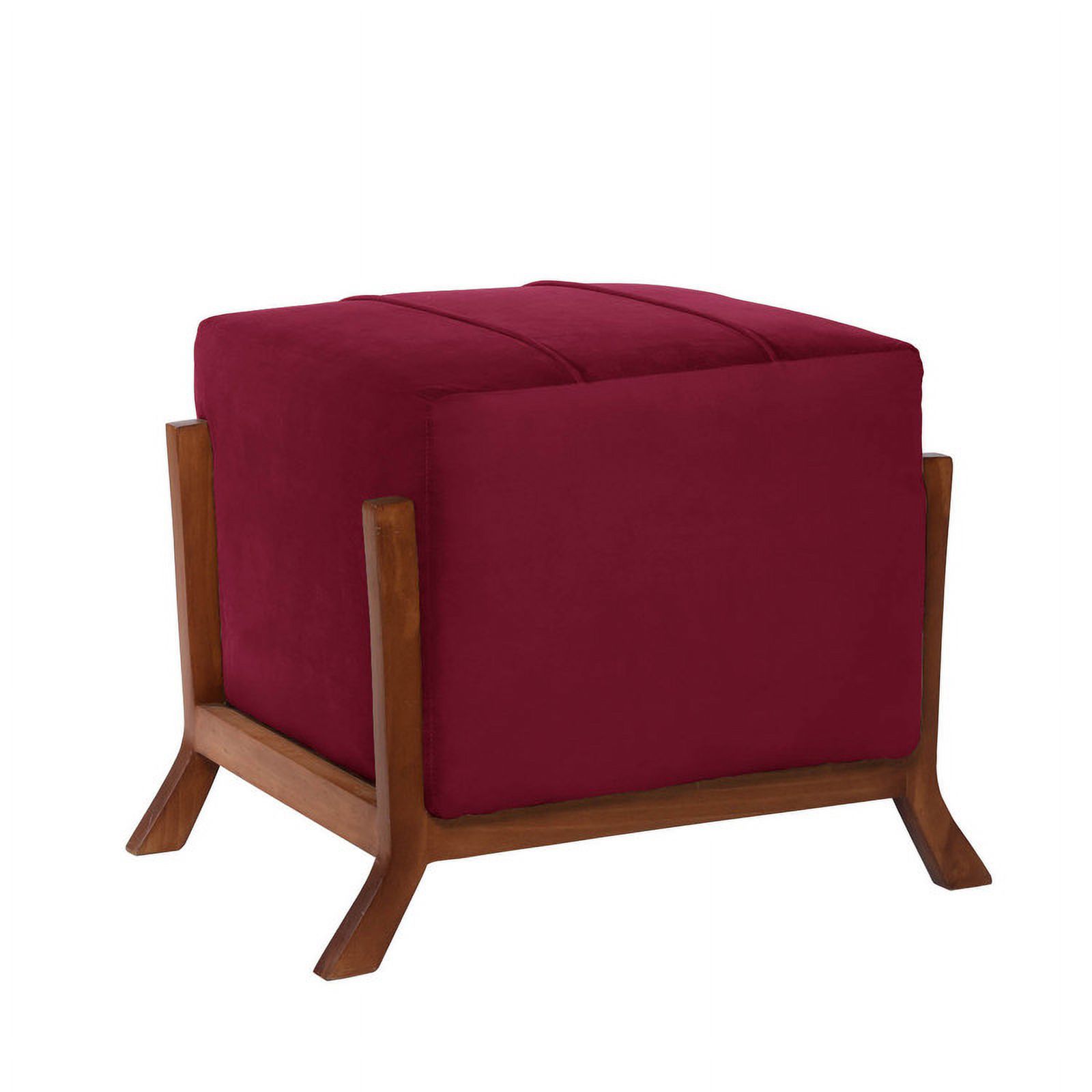 Latam Home - Pouf Marsella Tela Velvet Burdeo