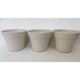 thumbnail image 1 of Set de 3 Maceteros Biodegradables Redondo Blanco, 1 of 3