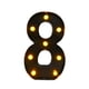thumbnail image 1 of Lámpara De Número De Marquesina Iluminada Negra, 1 of 3