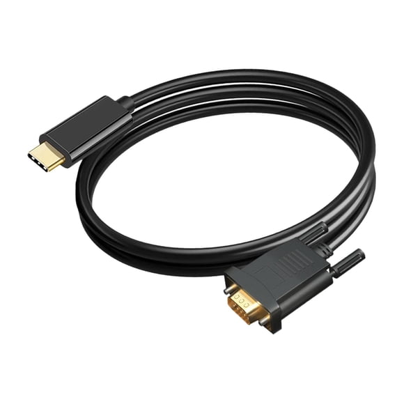 Convertidor De Cable Usb Tipo C A Vga De 1m Resolución De 1080p 10gbps Para Pantalla Monitor Proyector Televisión Notebook