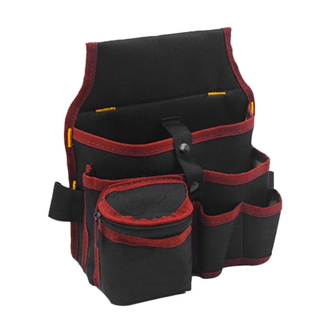 Ioensy - Herramienta De Jardinería, Riñonera, Cinturón Impermeable, Herramienta Práctica, Riñonera, Carpintero, Borde Rojo