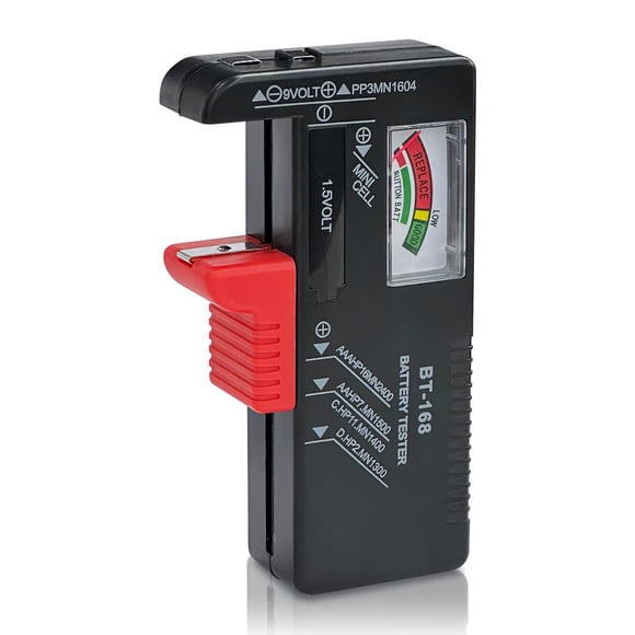 Probador de Pilas DLYFULL AA, AAA, C, D, 9V y Celdas de Botón