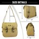 thumbnail image 5 of Bolsa Mensajera SMONT 30 × 15 × 29 cm Lona Estilo Segunda Guerra Mundial, 5 of 9