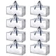 thumbnail image 1 of Bolsas de mudanza HealSmart extra grandes, paquete de 8 unidades, 95 l/25 galones, transparentes, 1 of 7