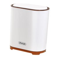 Bothyi - Contenedor De Basura Para Baño, Bote De Basura Delgado Para Garaje, Lavandería, Entrada, Marrón