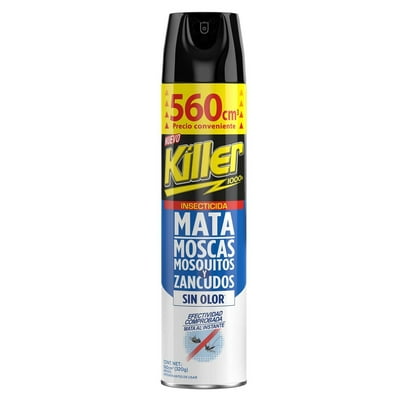 Insecticida Aerosol Sin Olor Mozcas Y Zancudos Lata 560 Ml Killer