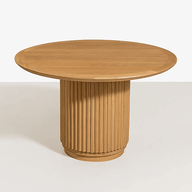 Klik Muebles - Mesa Redonda Nórdica Armonía De 130 Cm Madera Natural