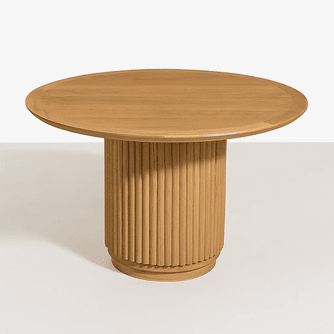 Klik Muebles - Mesa Redonda Nórdica Armonía De 130 Cm Madera Natural