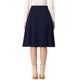 thumbnail image 3 of INSPIRE CHIC INSPIRE CHIC Falda de Oficina para Mujer con Cinturón en la Cintura, Falda Midi Línea A Plisada XL Azul Oscuro, 3 of 6