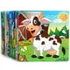 thumbnail image 4 of 5.79in/14.7cm 20pcs/pack Wooden Puzzle Cartoon Animals Car Letter Number Pattern Jigsaw Puzzles Game, Kids Educational Learning Toys For Children, 4 of 5