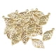 thumbnail image 4 of 50 Piezas De Dijes De Hojas Antiguas De Aleación Para Pendientes, Ganchos Para Hacer Joyas, Manualidades, Oro, 4 of 5