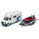 thumbnail image 4 of Remolque de autocaravana de juguete con lancha motora fundida a presión para niños, 4 of 9