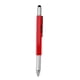thumbnail image 2 of Herramienta De Pantalla Stylus Pen Con Nivel De Buja Multiherramienta Regla Destornillador 6 En 1 Rojo, 2 of 5