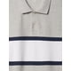 thumbnail image 4 of Polo GAP Stretch Piqué para hombre, color gris jaspeado, talla XL, 4 of 5