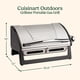 thumbnail image 2 of Parrilla de gas Cuisinart Grillster de acero inoxidable 8000 BTU, 2 of 8