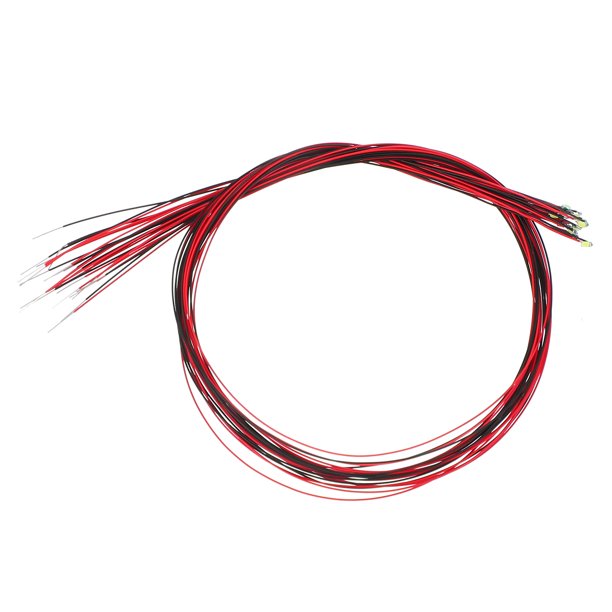 Uxcell 0603 LED Micro Pre-Cableado, 25 Piezas 2.8-3.3V Diodos Emisores, Blanco Frío
