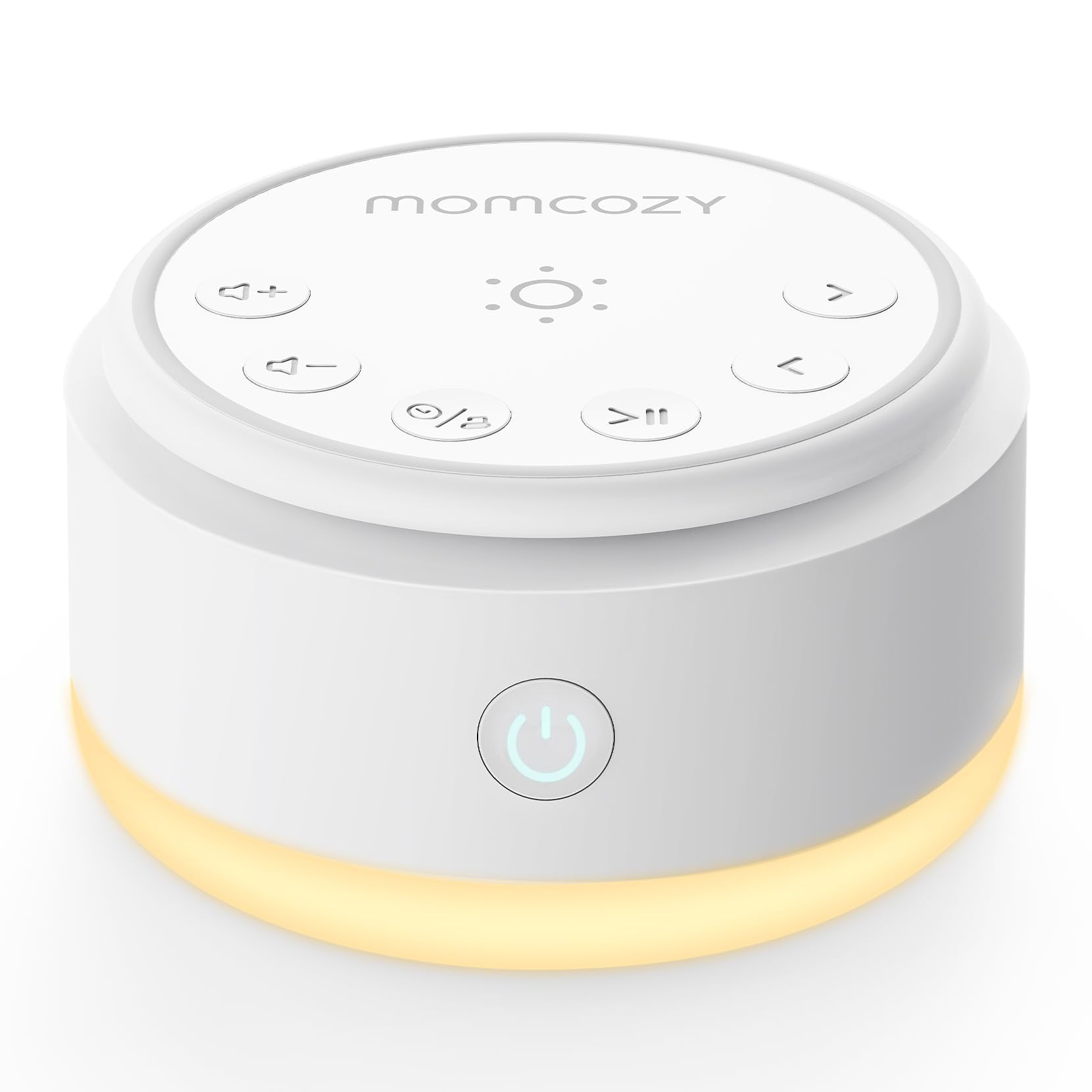 Momcozy Máquina De Ruido Blanco Para Bebés - 20 Sonidos Relajantes Y Luz Táctil Portátil