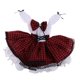thumbnail image 2 of Vestido A Cuadros De 2 Capas Y Pa?uelo Para El Cuello Para Mu?eca BJD 1/3 Lolita Nocturna De 60 Cm, 2 of 5