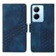 thumbnail image 1 of Carcasa FOXDOCK Vivo V29 Lite de cuero PU, diseño acolchado clásico, protección contra caídas y rayones, 1 of 5