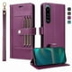 thumbnail image 1 of FOXDOCK Funda tipo Cartera para Sony Xperia 5 III – Cubierta de Cuero PU con Múltiples Ranuras, Bolsillo para Efectivo y Correa de Muñeca, 1 of 6