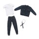 thumbnail image 3 of Chaqueta De Cuero A Escala 1/6, Ropa De Muñeca Masculina En Miniatura Para Figuras Masculinas De 12 Pulgadas, 3 of 3