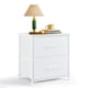 thumbnail image 1 of Cómoda Nightstand SageNest pequeña con 2 cajones, color blanco, 1 of 7