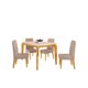 thumbnail image 1 of Comedor Rouge Lia 4 Sillas Beige, 1 of 5