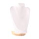 thumbnail image 5 of Soporte De Busto Con Cadena Para Exhibición De Collares, Maniquí Para Mostrador De Casa, Tienda, 30 Cm, PU Blanco, 5 of 5