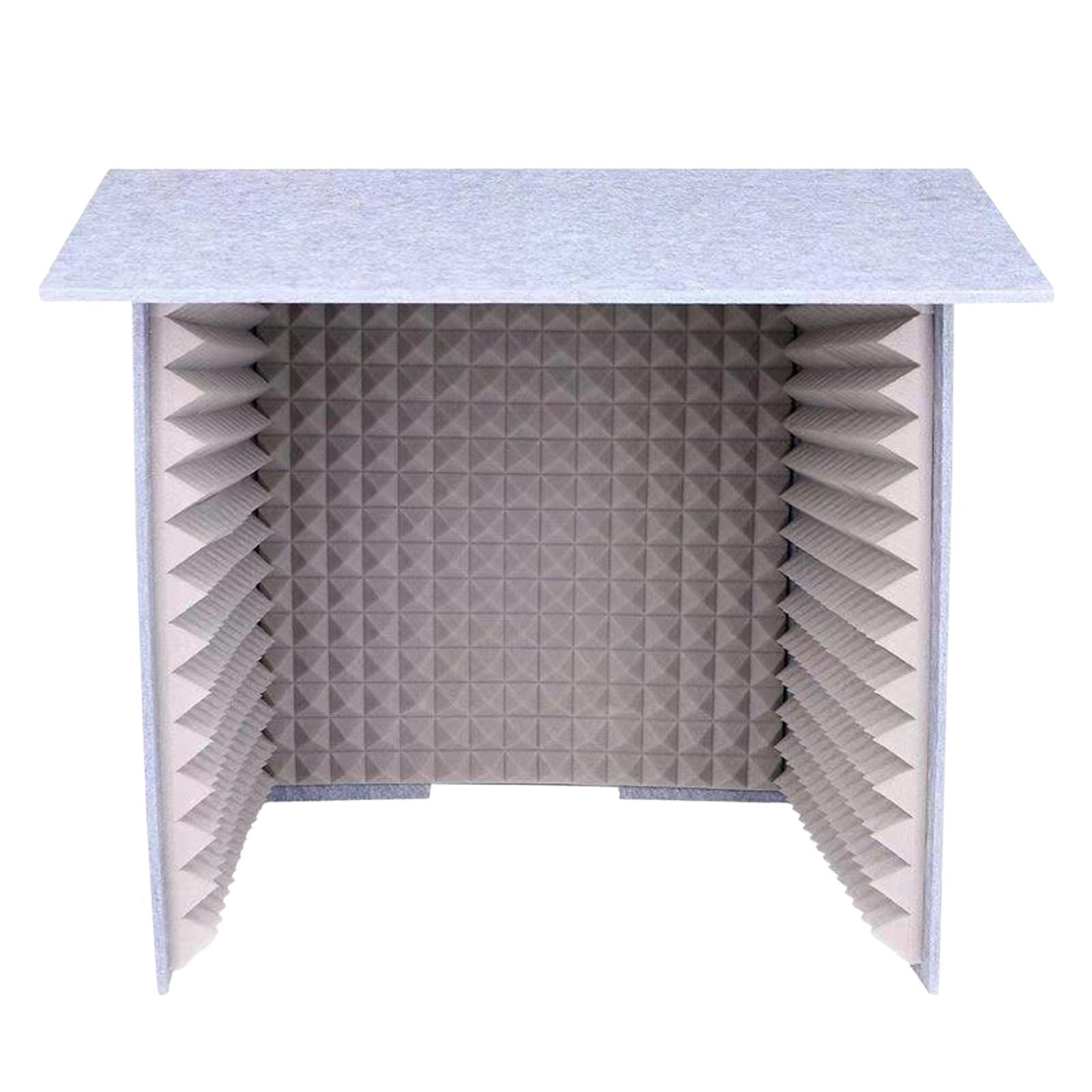 Magideal - Cabina Insonorizada Portátil, Hecha A Sí Misma, Caja De Sonido, Grabación De Sonido De Estudio Ligera, Absorción De Sonido Vocal Resistente , Gris