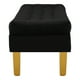 thumbnail image 3 of Banqueta Wood 2c Felpa 01 Negro, 3 of 4