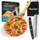 thumbnail image 1 of Pala para pizza Muxida 30 × 35 cm y juego de cortador tipo rocker, 1 of 7
