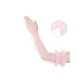 thumbnail image 3 of INSPIRE CHIC Guantes sin dedos de malla transparente con mangas largas de tul con volantes para mujer para boda 1 par rosa talla única, 3 of 6