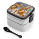 thumbnail image 1 of 101 Dálmatas Fiambrera de Doble Capa, Contenedor de Almuerzo Portátil Apilable, Almacenamiento de Alimentos Hermético a Prueba de Fugas, 1000ml, 1 of 6