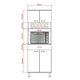 thumbnail image 3 of Mueble Microondas Kitchen 60 Blanco, 3 of 3