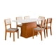 thumbnail image 1 of Juego de comedor 6 Sillas Mesa 160x90 cm Blanco - Trento, 1 of 6