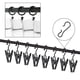 thumbnail image 4 of Juego de clips para cortinas JANYUN de acero inoxidable, paquete de 120, color negro, 4 of 7