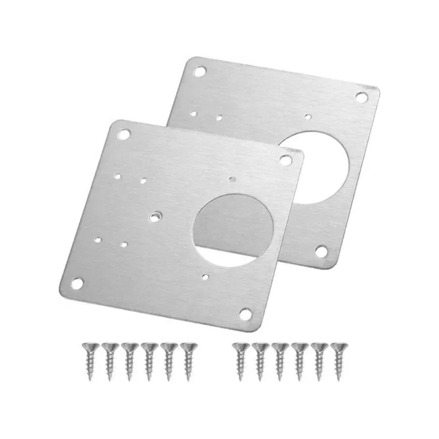 Importclick - Set 2 Placas Reparación Bisagra Puerta Armario Mueble